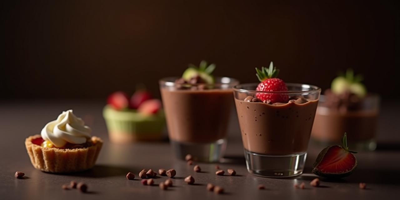 Delectable guilt-free avocado-chocolate mousse and chia seed pudding