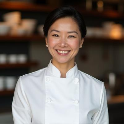 Professional portrait of Chef Amelia Tan